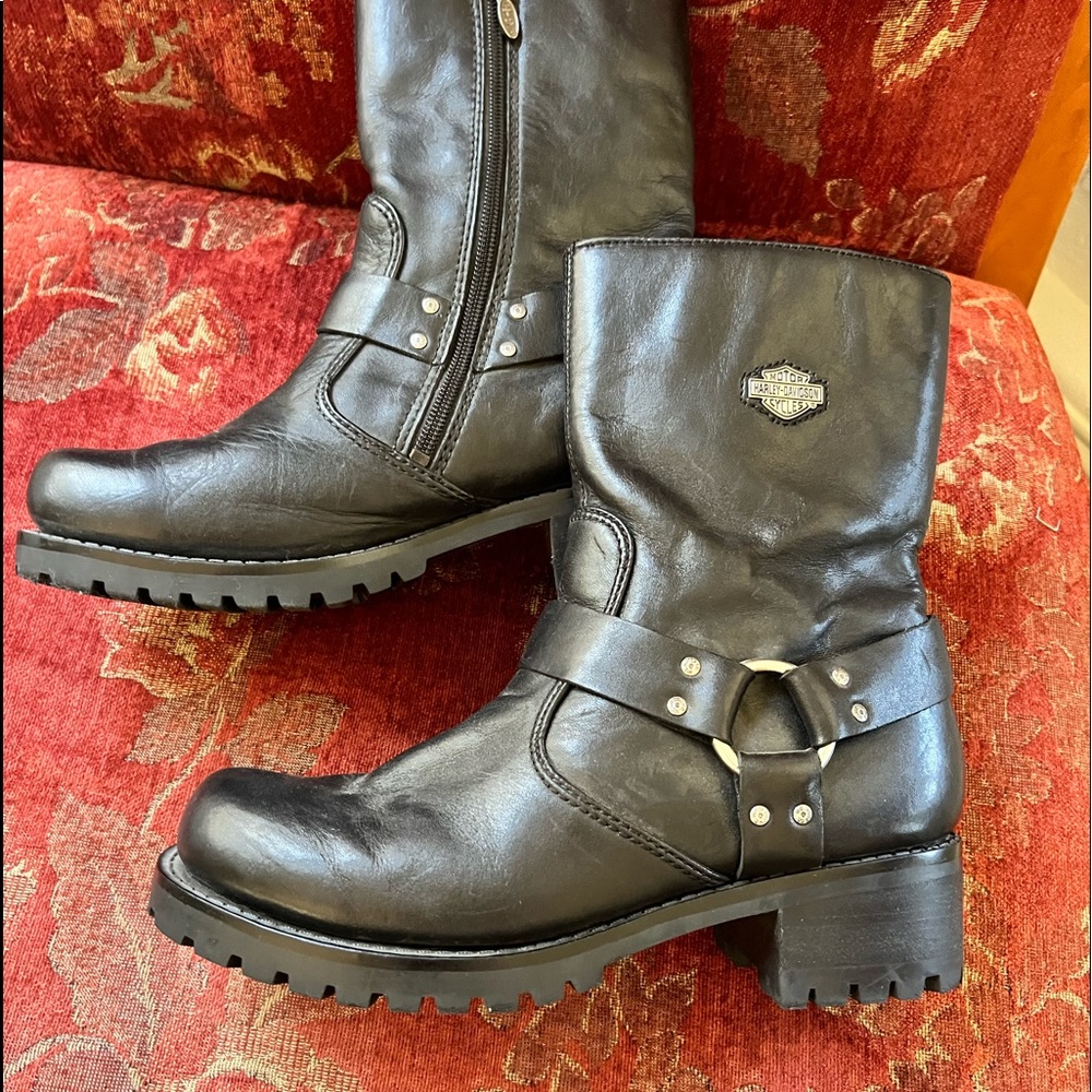 Vintage Womens Harley Davidson Riding Boots